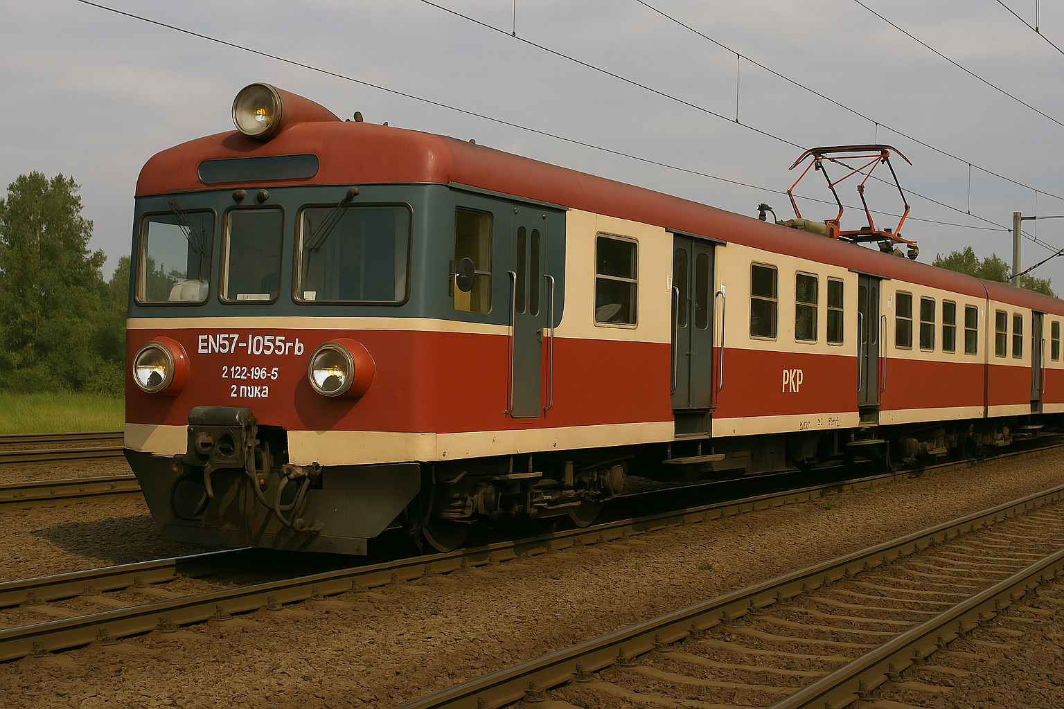 EN57 w tradycyjnych barwach